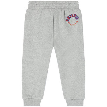 Younger Boys Grey Logo Joggers